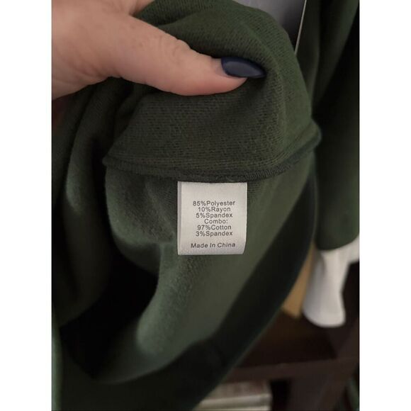 NWT Tuckernuck English Ivy Dakotah Green Long Sleeve Mini Dress Size Small - Picture 8 of 10